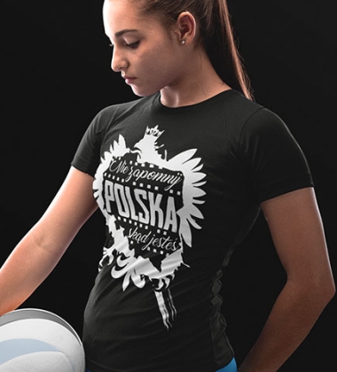 Koszulka damska termoaktywna NIE ZAPOMNIJ SKĄD JESTEŚ